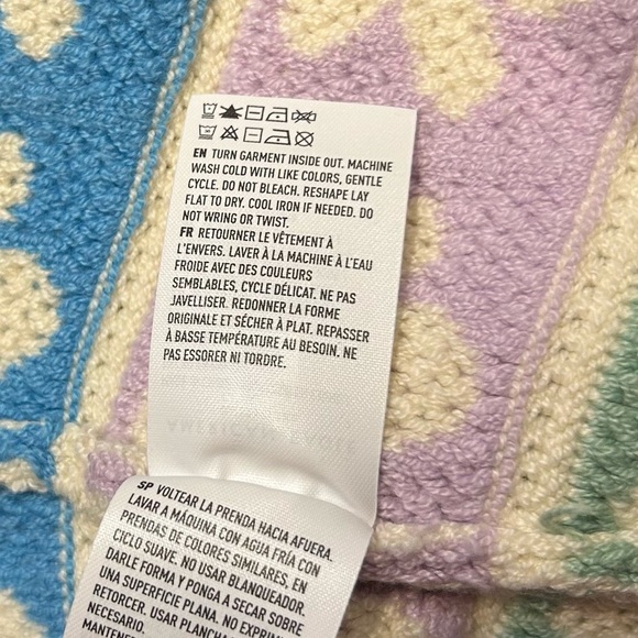 SALE‼️American Eagle Floral Sweater Mini Skirt Sz M Fall Stretch Knit Skirt - Picture 6 of 8